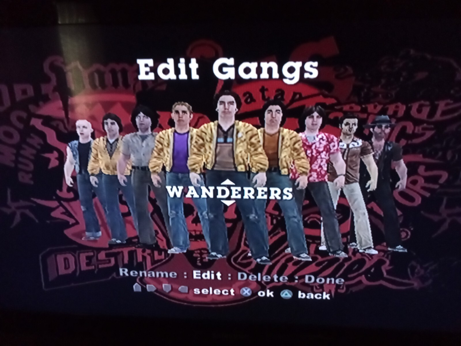 PS2 The Warriors Memory Card All Characters Unlocked and Maps , No Game