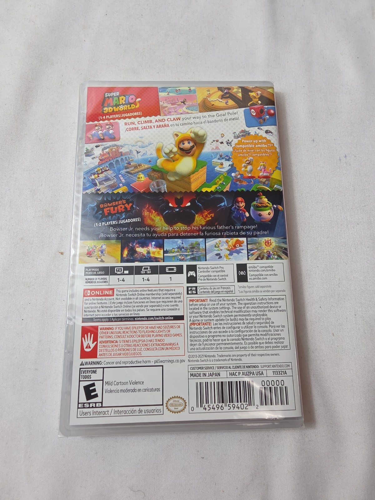 Super Mario 3D World + Bowser’s Fury (Nintendo Switch) BRAND NIB SEALED