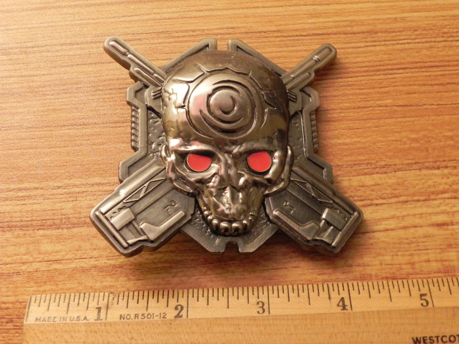 Halo Mythic Skull Battle Rifle Belt Buckle – ODST Xbox Microsoft