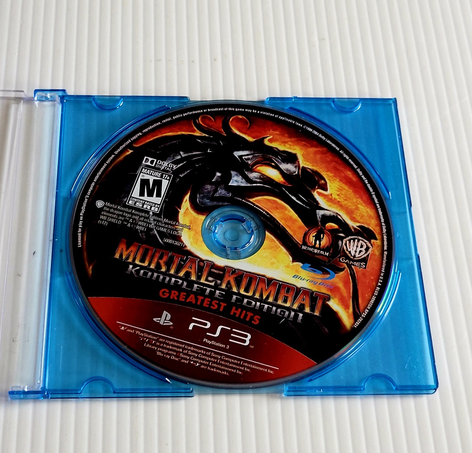 Mortal Kombat Komplete Edition Sony PlayStation 3 PS3 Greatest Hits Disc Only
