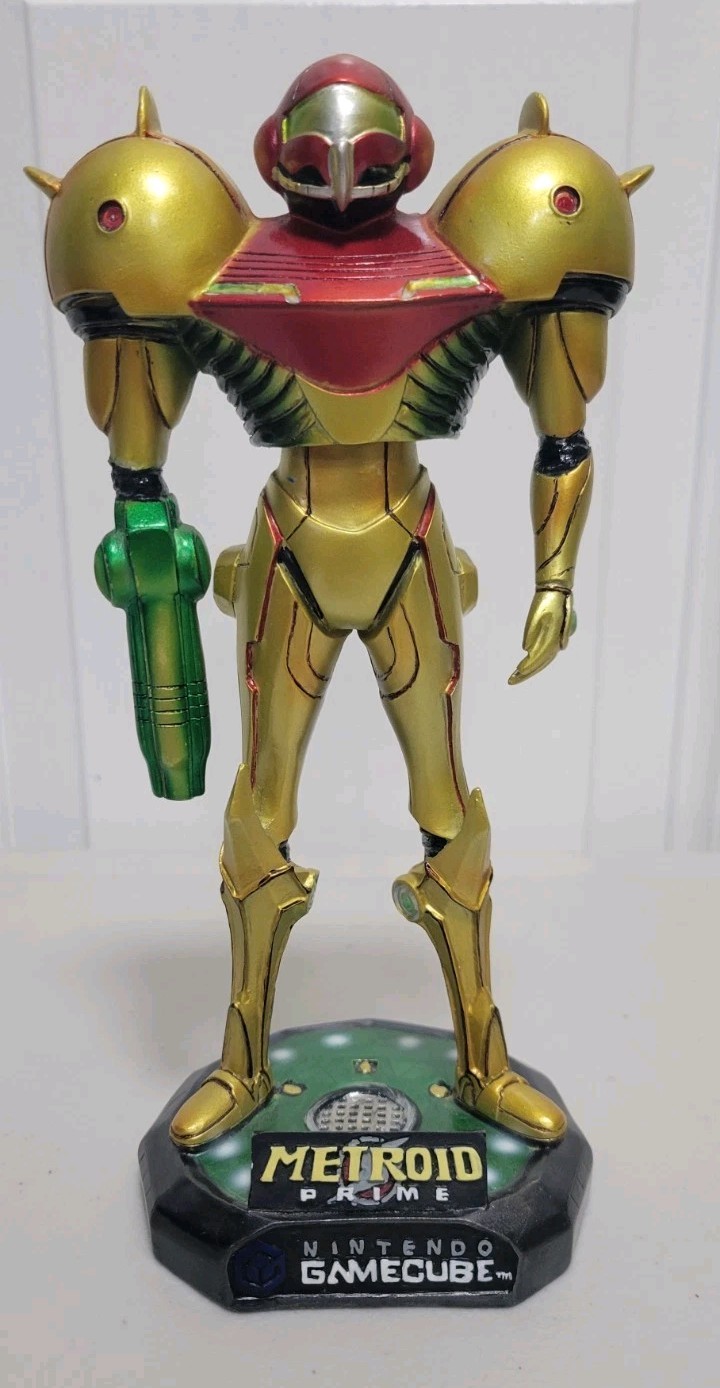 METROID PRIME BOBBLEHEAD SAMUS ARAN FIGURE Nintendo Gamecube Toysite BD&A 2002