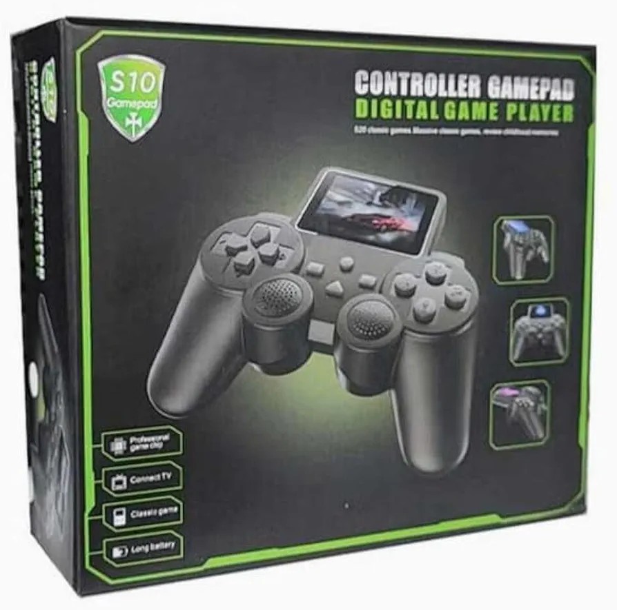 S10-Gamepad -Controller With Screen & 520 Built In Games Wireless Connect To TV
