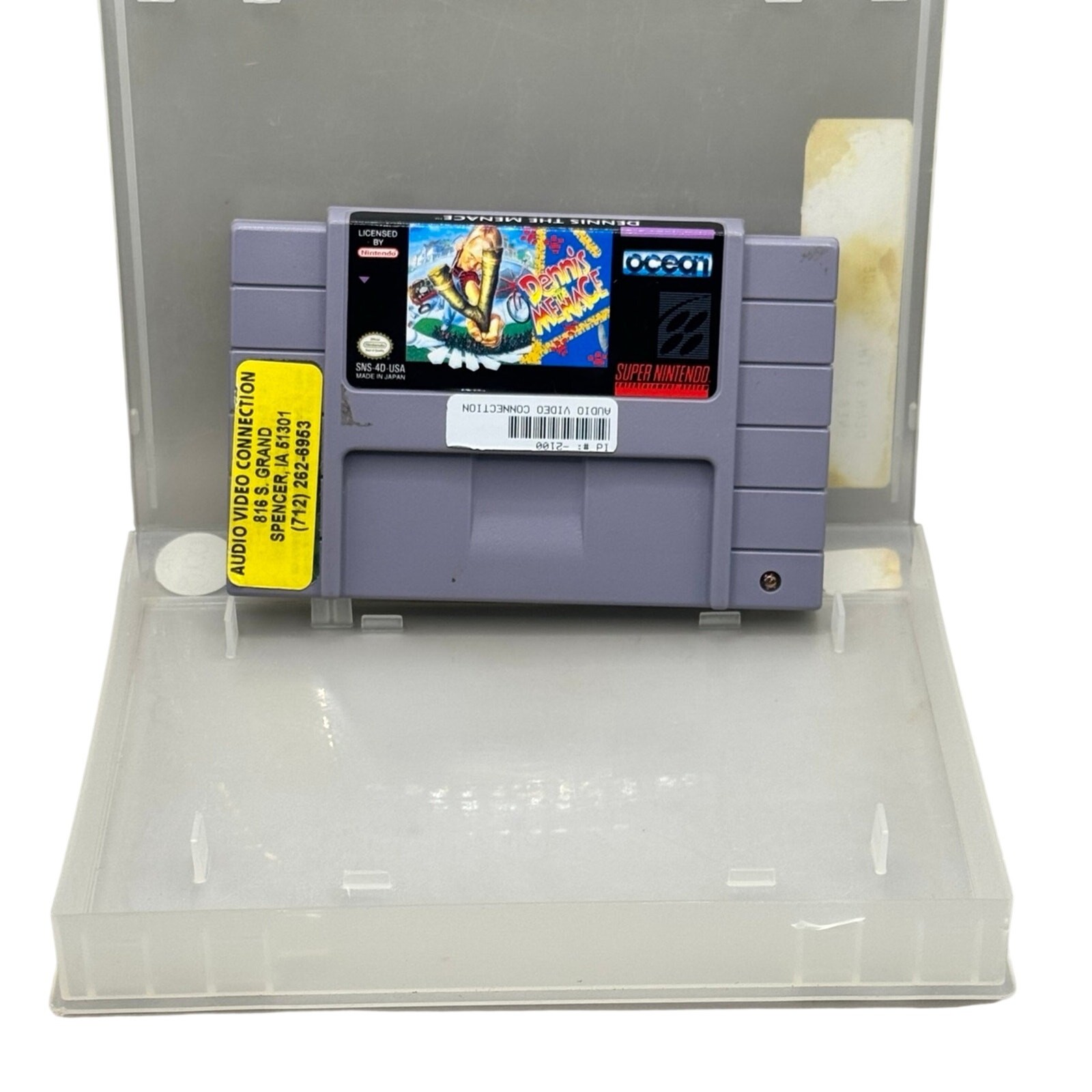 Dennis the Menace for Super Nintendo with Rental Case.