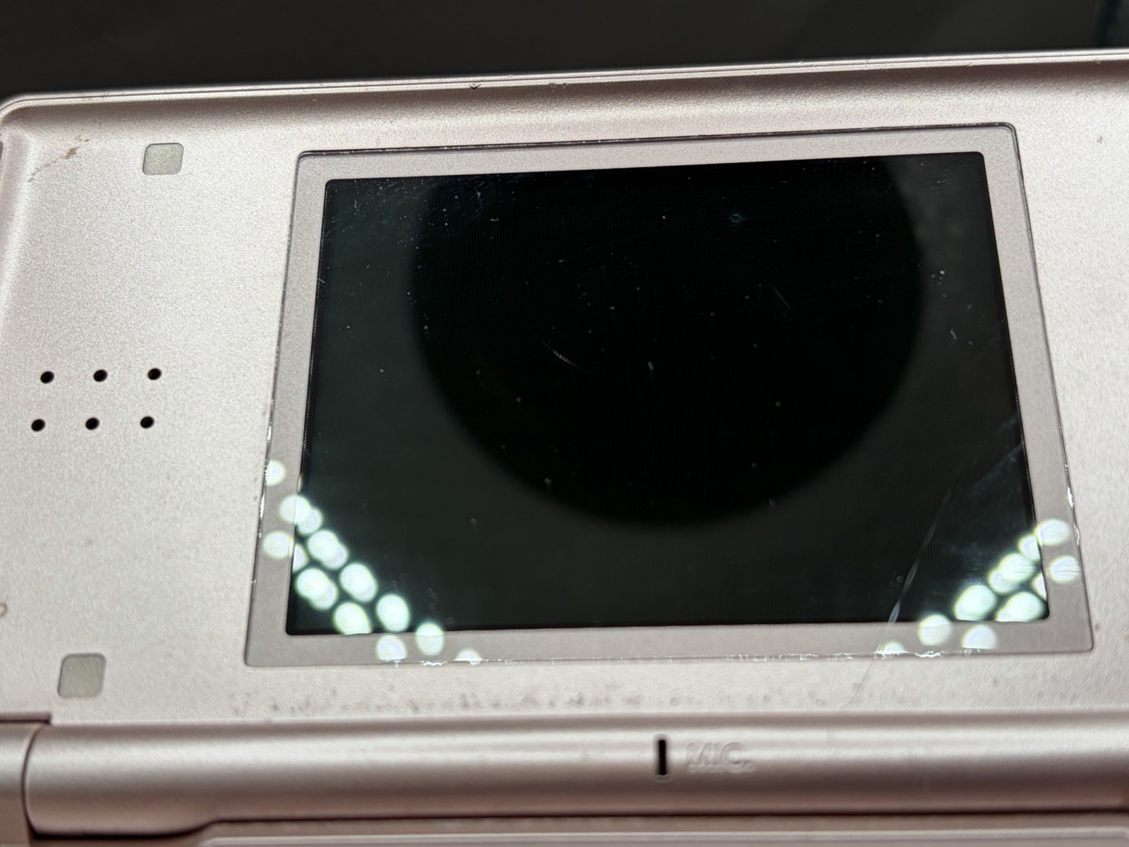 Nintendo DS Lite Metallic Rose Pink Handheld Video Game Console Only With Stylus