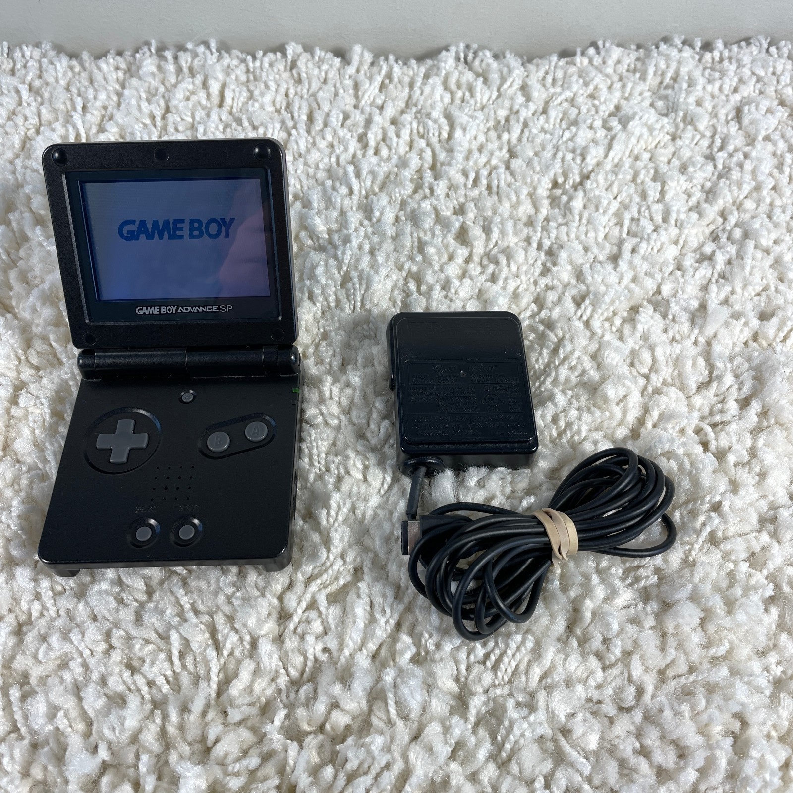 Nintendo Gameboy Advance GBA SP Onyx Black Handheld System Console AGS-001 Works