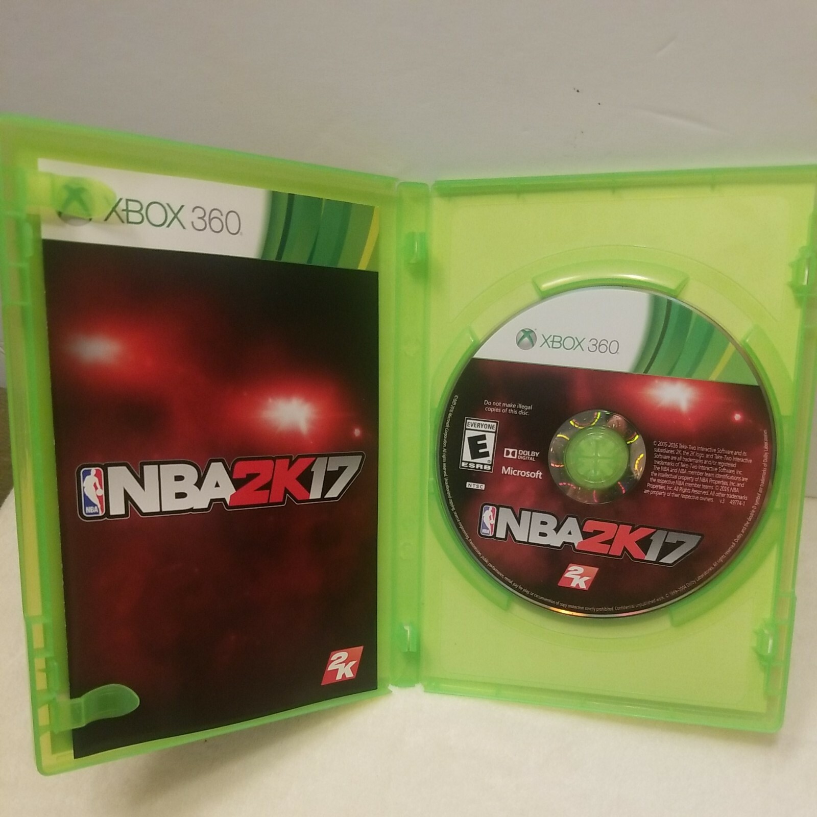 NBA 2K17 XBOX 360 Paul George Pacers 13 (Better with Kinect) Mint