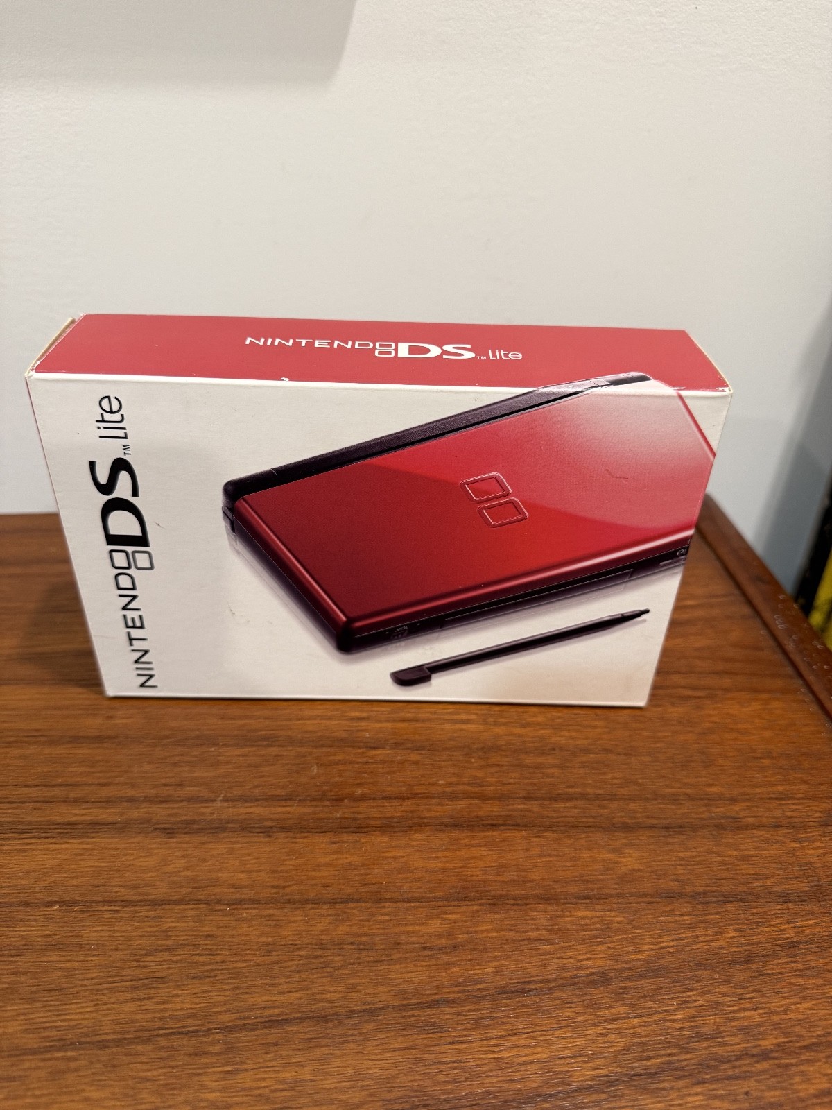 Nintendo DS Lite Red/Black Console In Box Tested Great Condition w/ Accessories