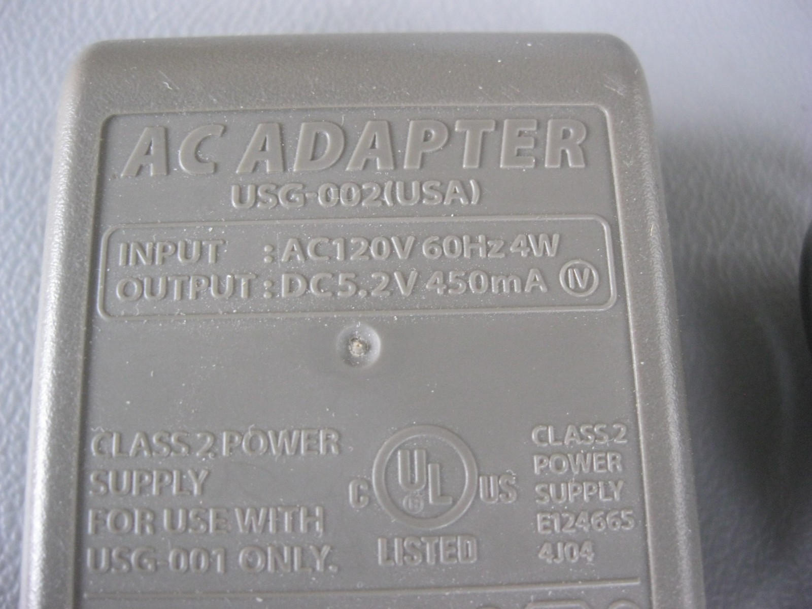 Genuine Nintendo DS Lite Wall Charger AC Adapter Power Charging Cable USG-002