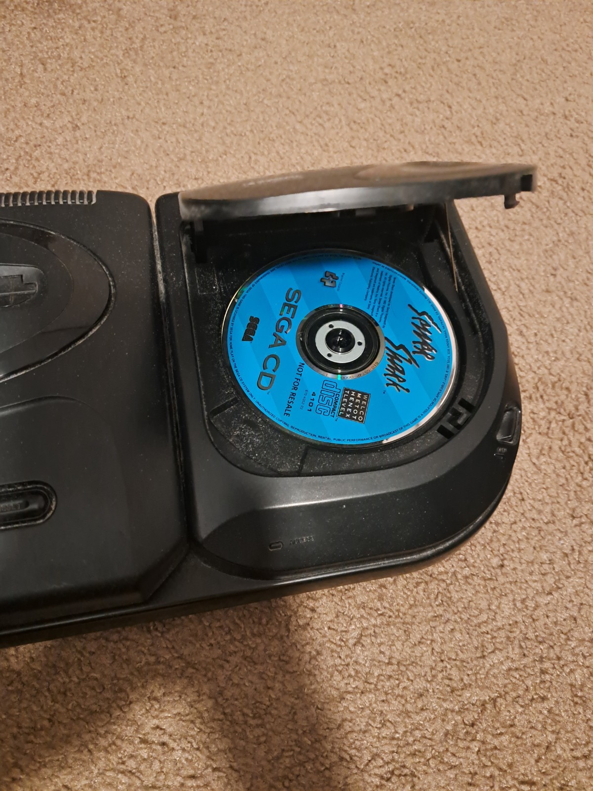 Sega Genesis CD Console. Comes with all of the cords, 2 controllers, and 3 games