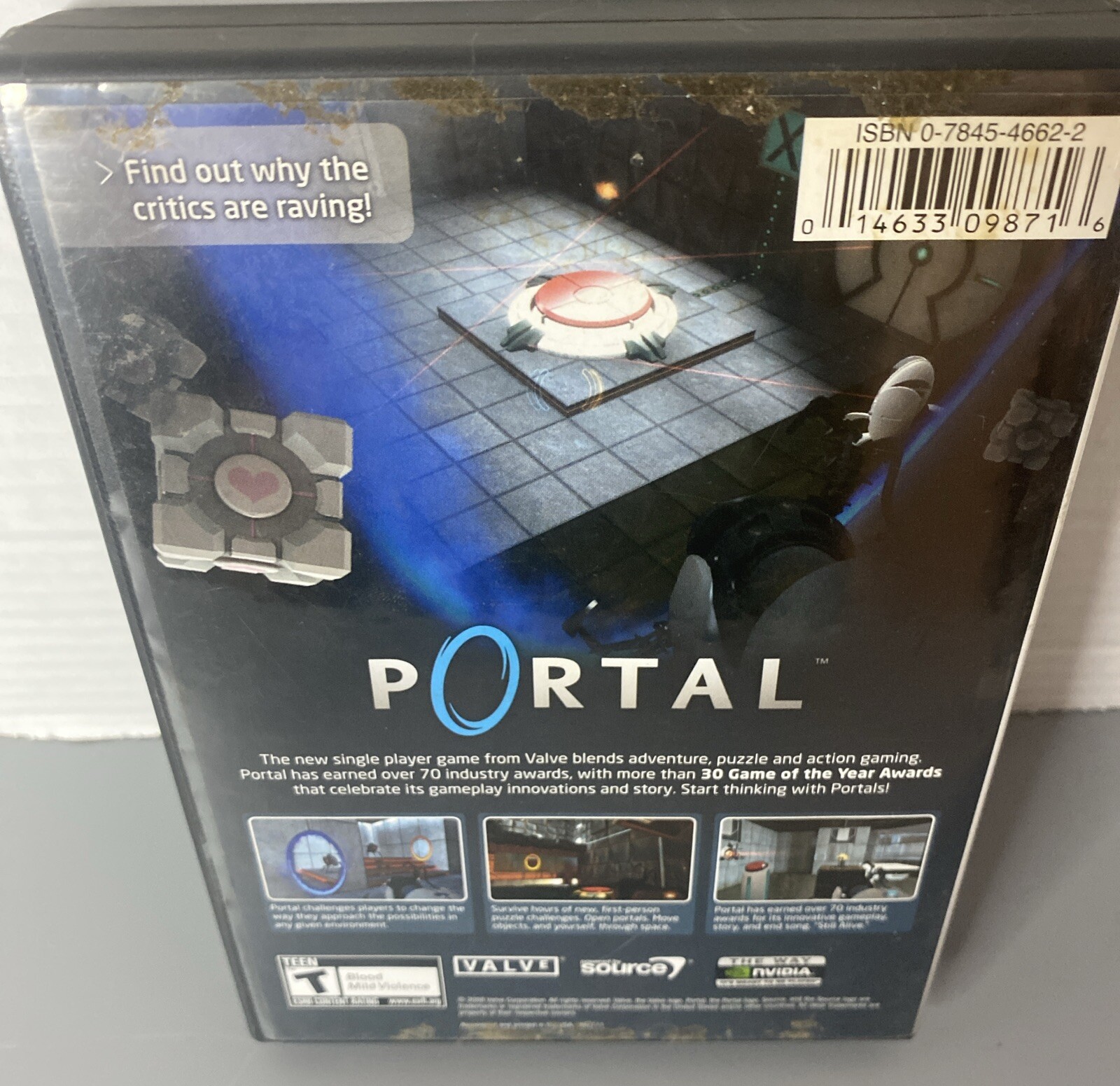 Portal PC DVD-ROM Game Valve Complete w/ Case Manual Tested FAST SHIP