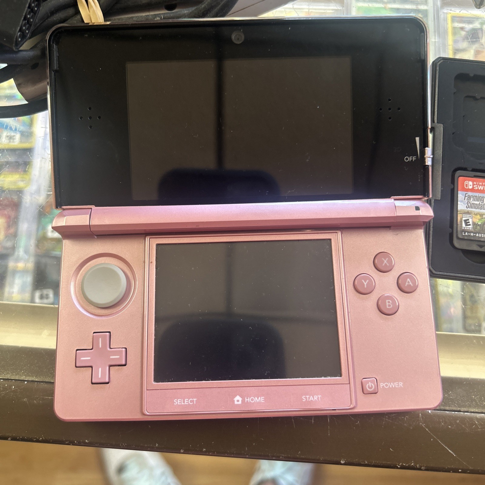 Nintendo 3DS Pearl Pink Handheld Handheld Console System CTR-001 Read Descrip