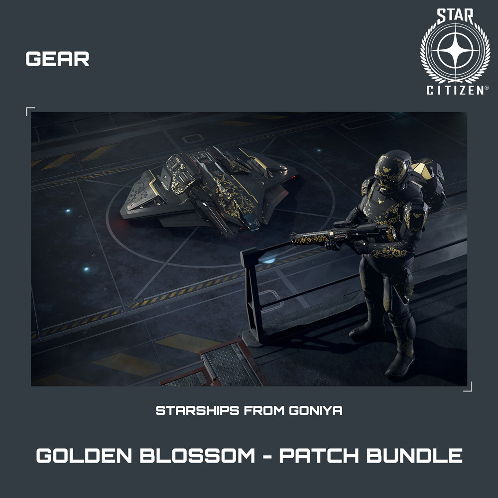 STAR CITIZEN – GEAR – GOLDEN BLOSSOM – PATCH BUNDLE (LIMITED ITEM)