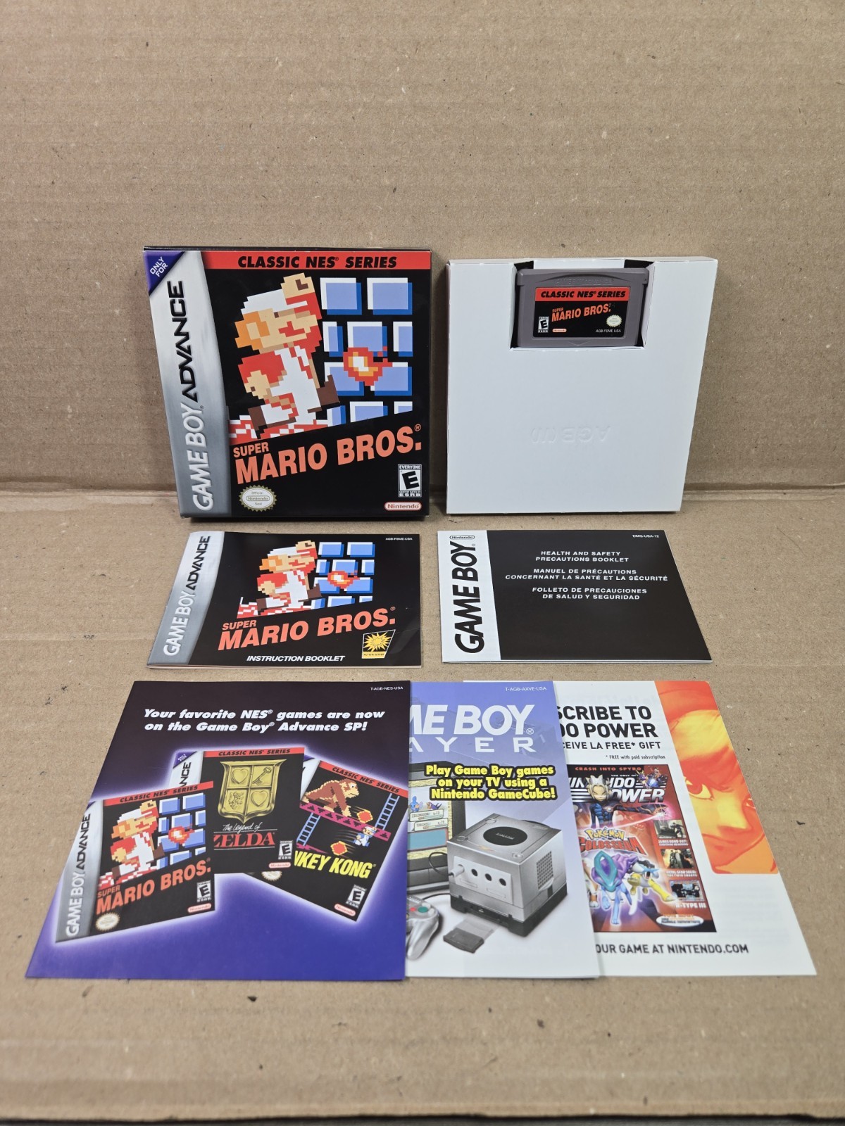 Super Mario Bros. Classic NES Series (Game Boy Advance, 2004) Complete w/Manual