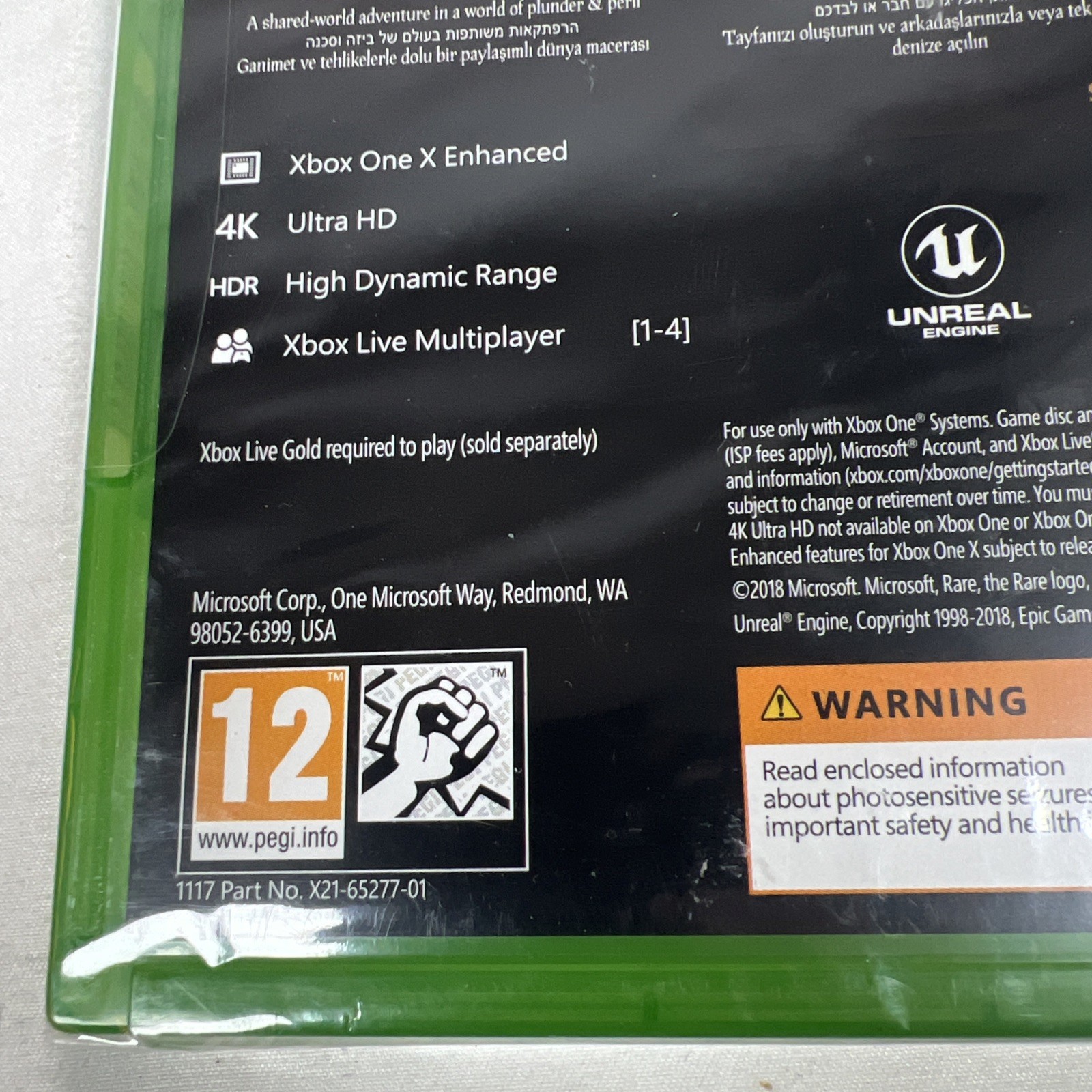 Sea of Thieves: Anniversary Edition PEGI 12 Import Sealed Xbox One