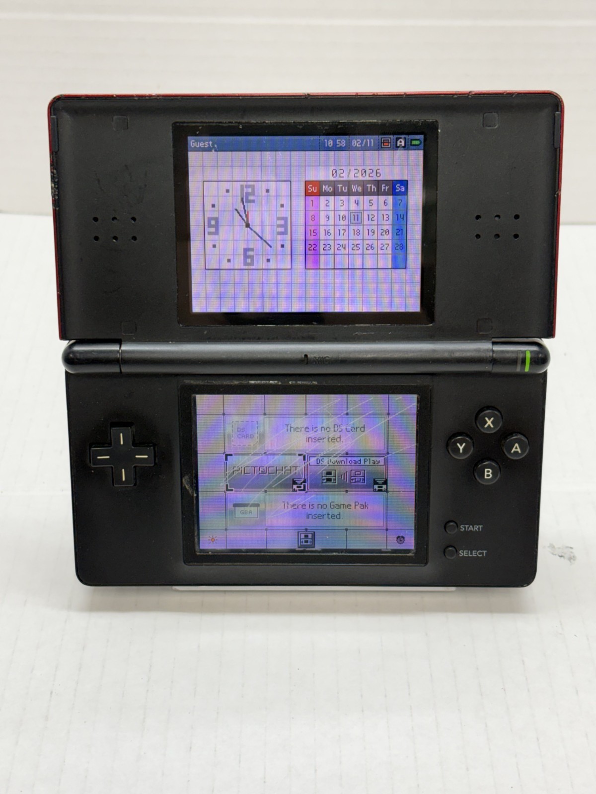 Nintendo DS Lite (Red/Black) With 8 DS Games Bundle! All Tested – Read Desc