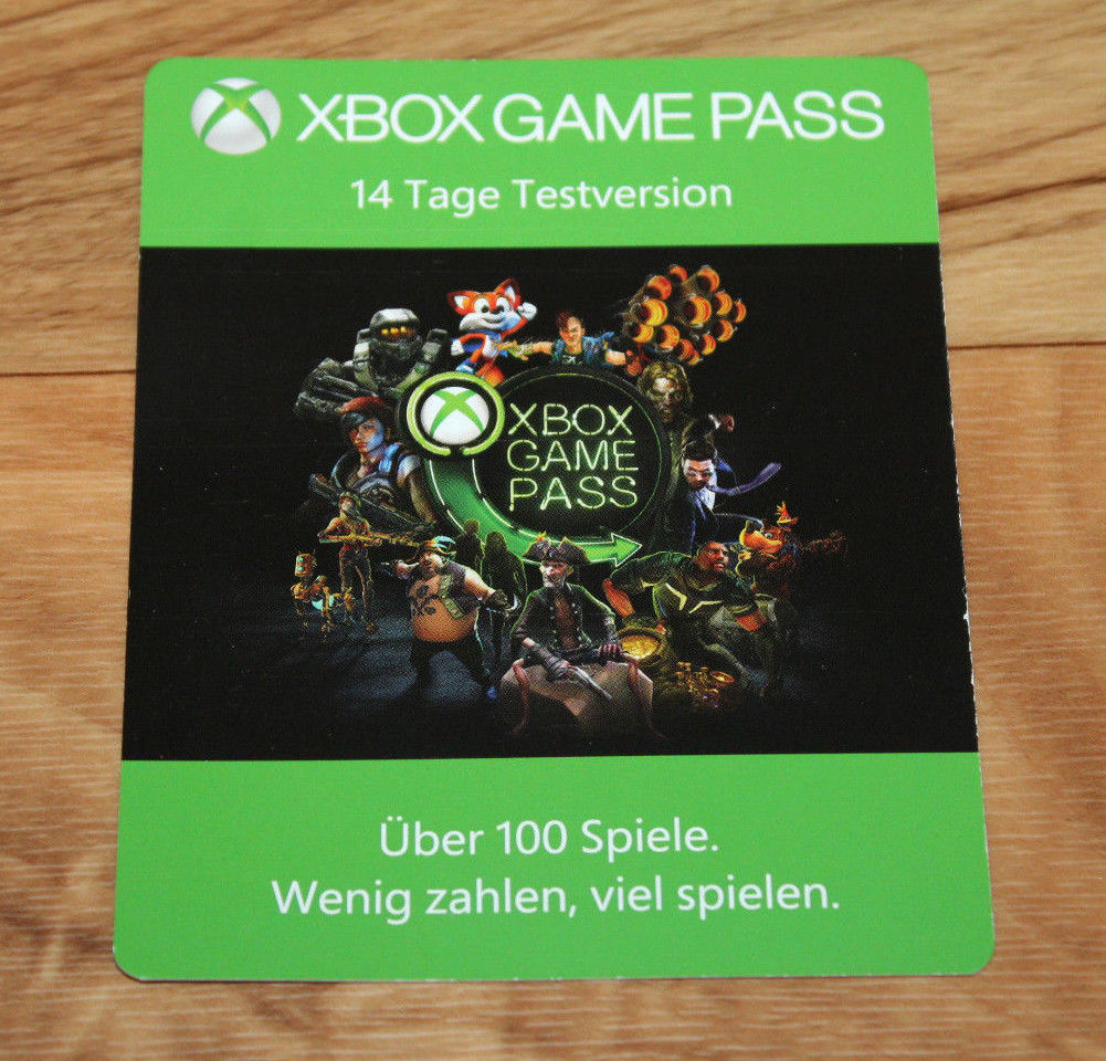 Xbox One Game Pass Card 14 Days Gamescom 2018 Exclusive Unscratched Collectible