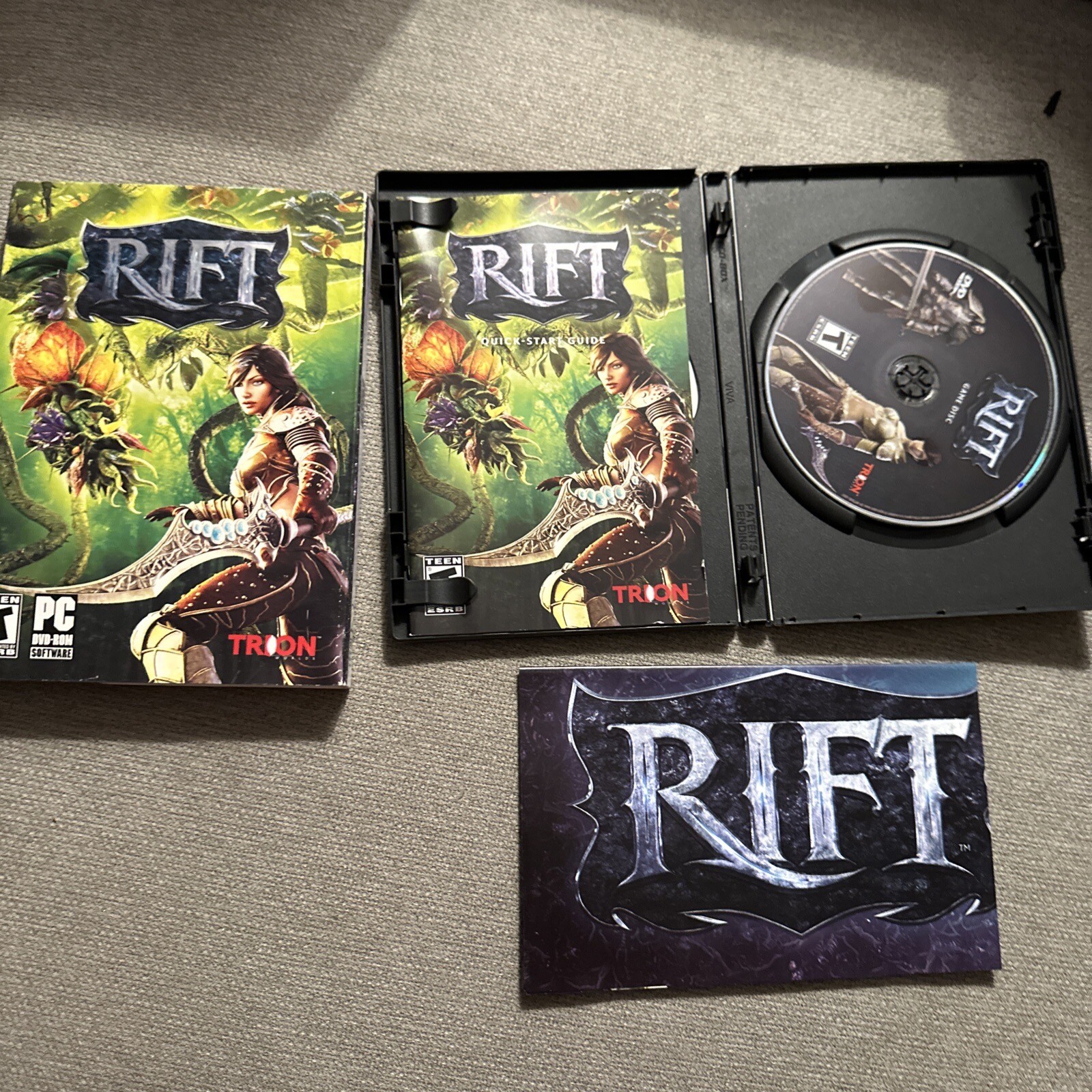 Rift PC DVD-ROM Video Game W/ Original Slipcover 2011 Trion Worlds