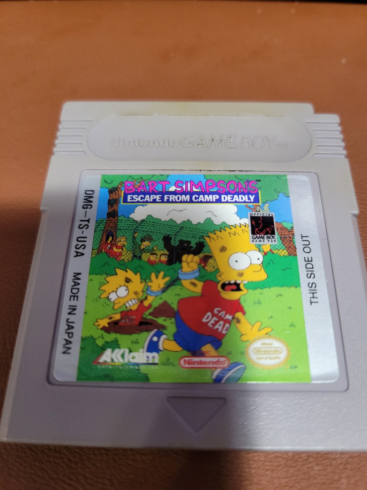 Bart Simpson’s Escape from Camp Deadly (Nintendo Game Boy) – Cart Only