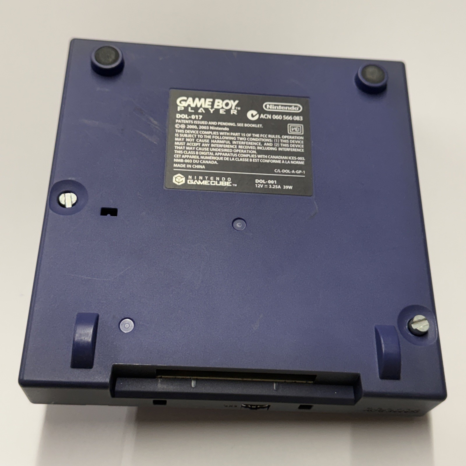 GameCube – Nintendo GameBoy Adaptor Gba – Indigo *JAPAN* Tested With Disc #2943
