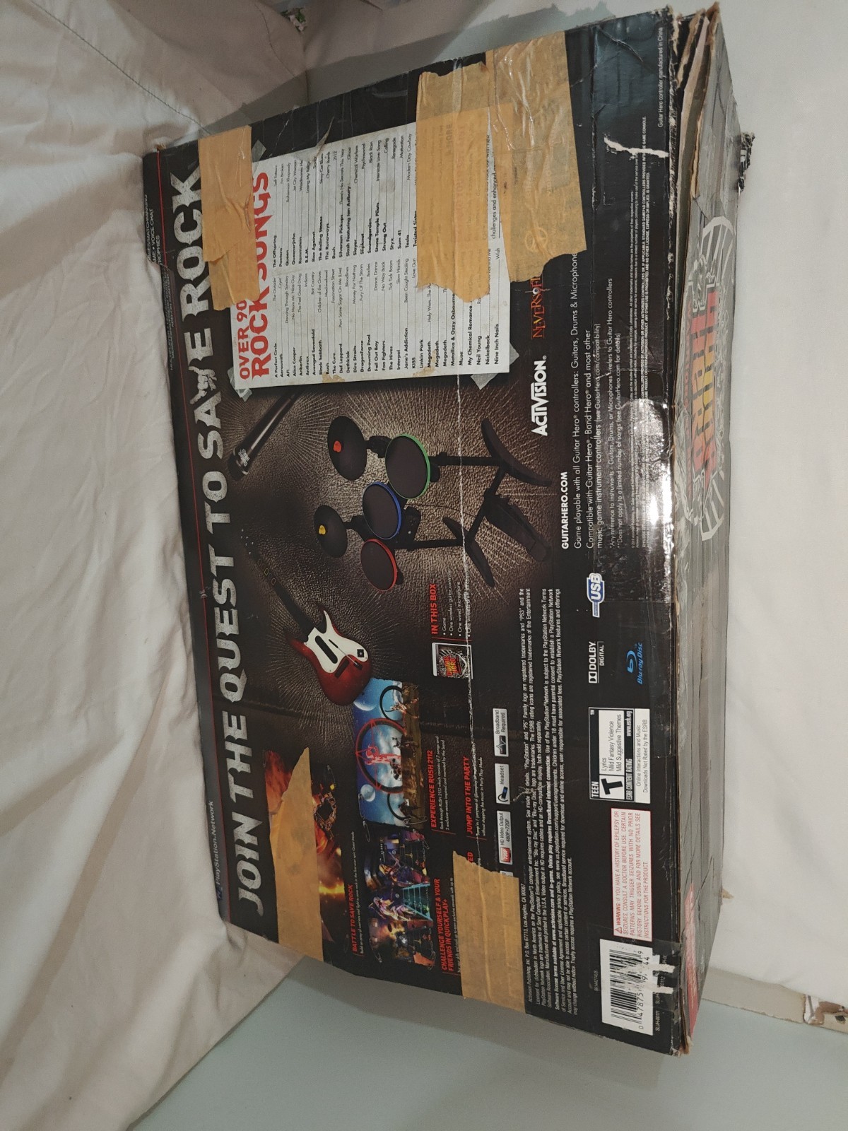 PS3 Guitar Hero WARRIORS OF ROCK Super Bundle Band playstation 3 New Open Box