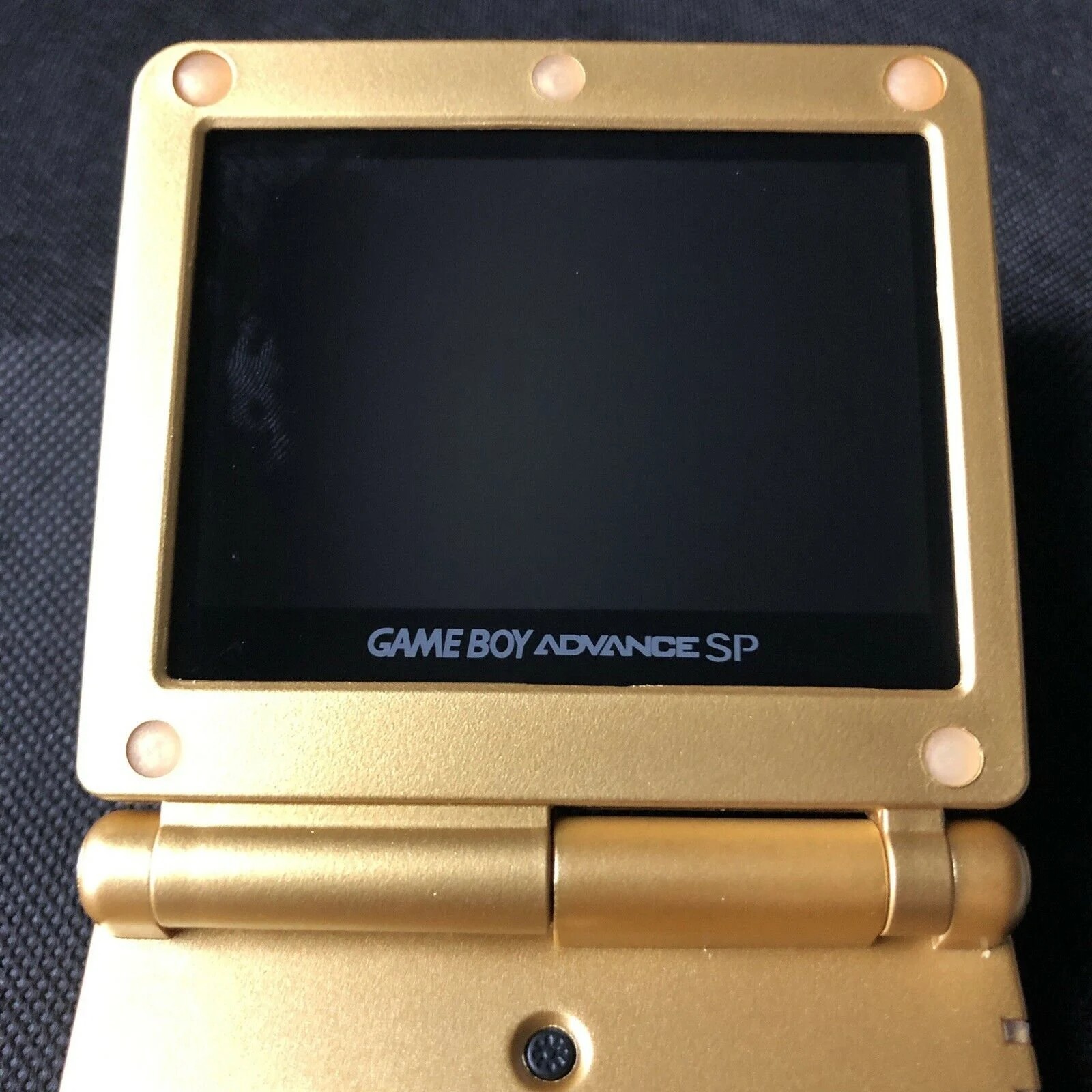 Gameboy Advance SP Zelda Gold Triforce Edition AGS-001 Refurbished + Charger