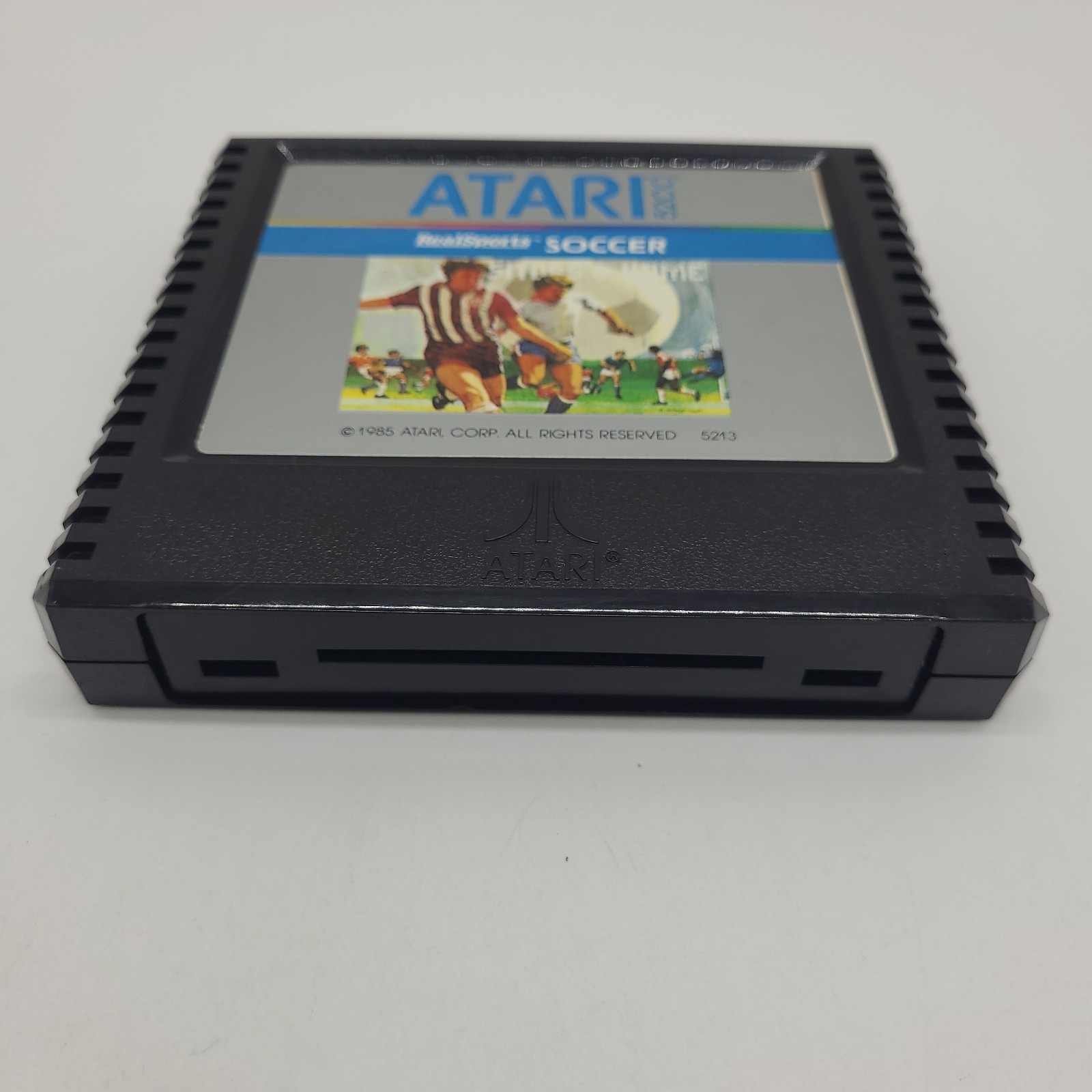 Real Sports Soccer Atari 5200 Cartridge With Manual & Controller Overlays Tested