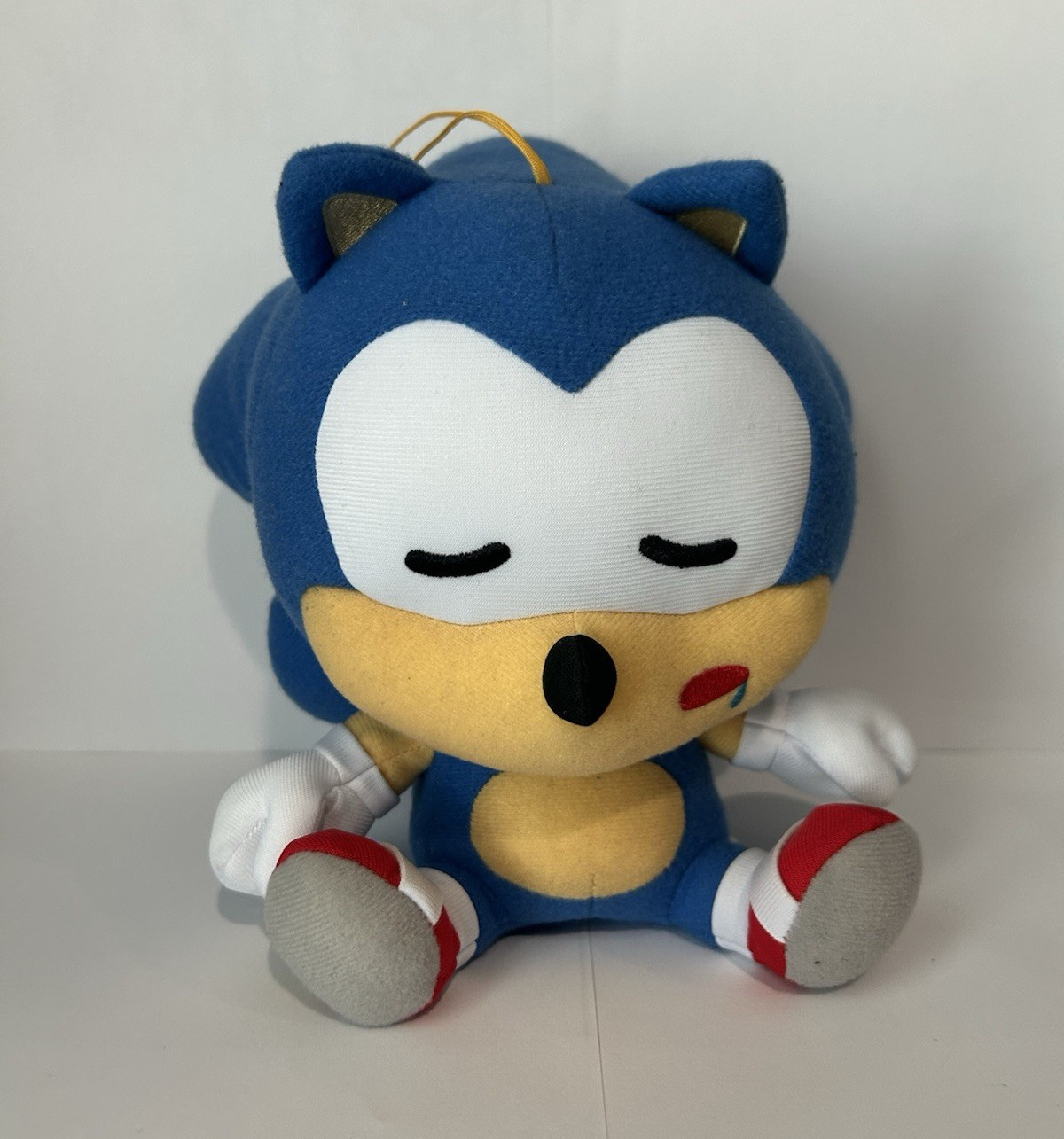 Sonic the Hedgehog Plush Doll Stuffed Toy w/ Hanging Loop, Sleeping