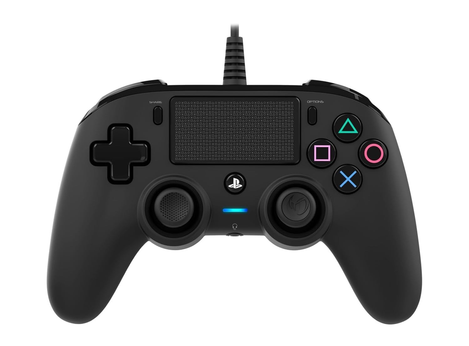 Nacon Wired Controller Sony Playstation 4 Ps4 Black Gamepad Joystick