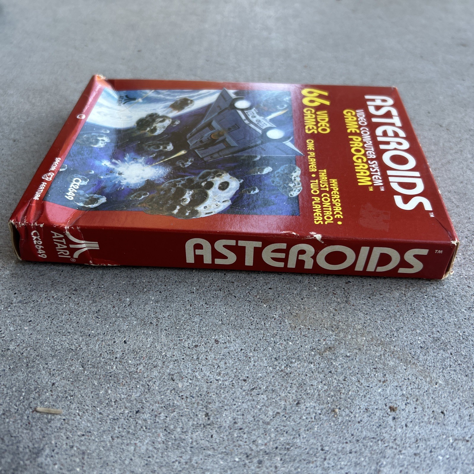 Asteroids Atari 2600 1981 Video Game Cartridge CX2649 NIB