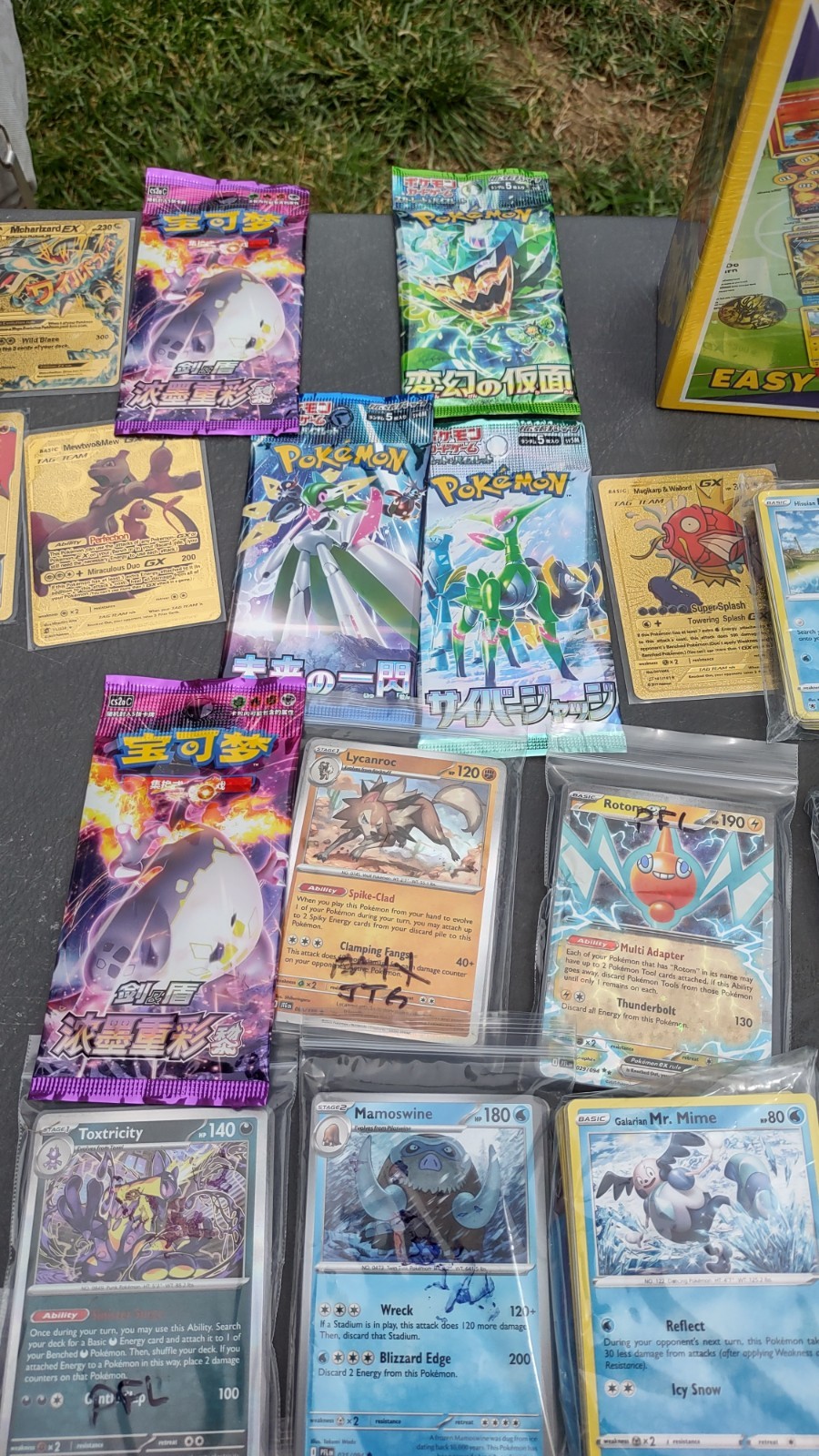 Pokemon collection – game, tins, fan made, Japanese decks, 540 cards