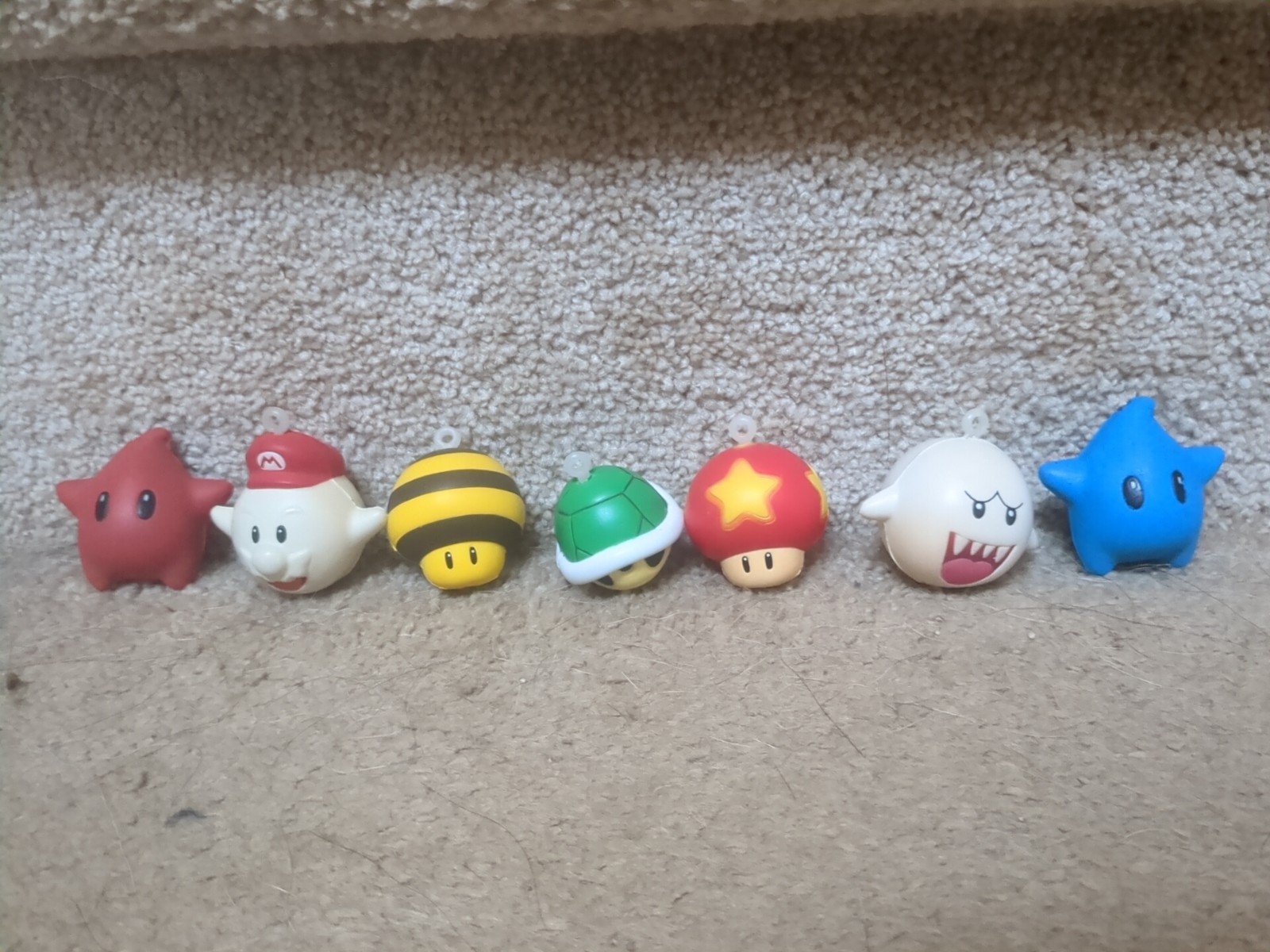 Super Mario Galaxy Keychains Squishy Set Rare Nintendo Wii Rare Prize Toy 2009