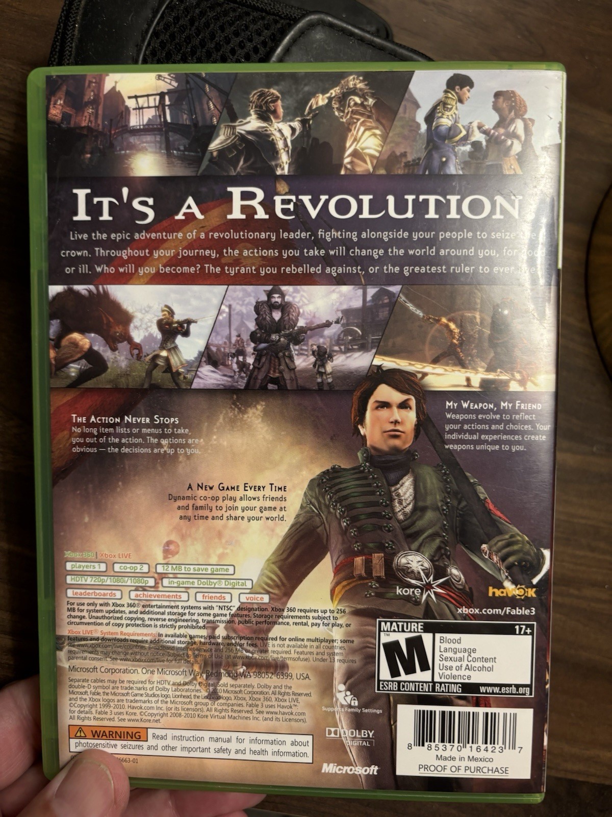 Microsoft Fable III Xbox 360 Multiplayer Action Role Playing M Rated CIB Tested