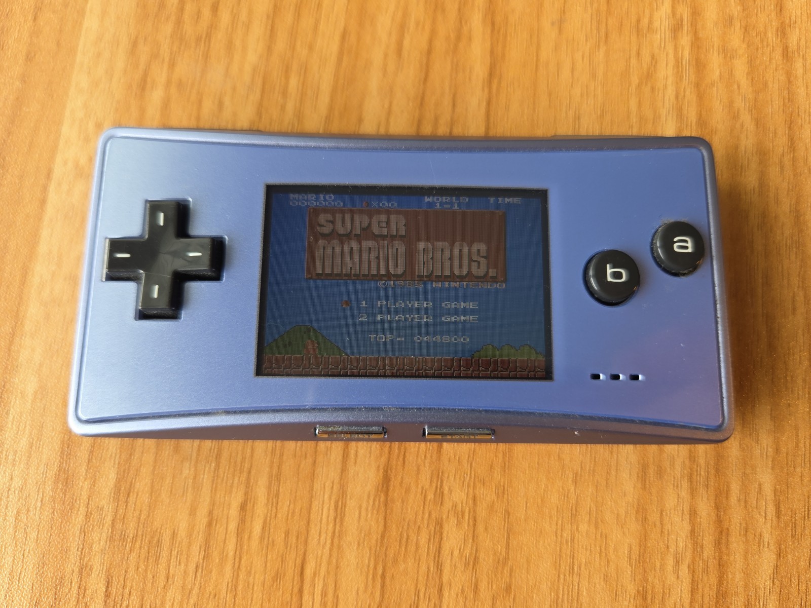 Authentic Blue Nintendo GameBoy Micro Console Great Tested W/ Charger