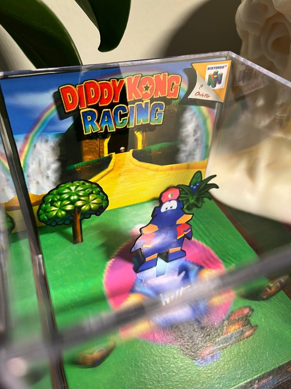 Diddy Kong Racing 3D Papercraft Diorama Cube | Handmade! PERFECT GIFT