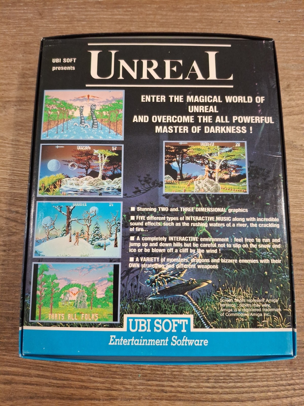 Unreal Big Box PC Game – Ubi Soft MS-DOS, IBM 3.5″ Floppy Disk – Complete – RARE