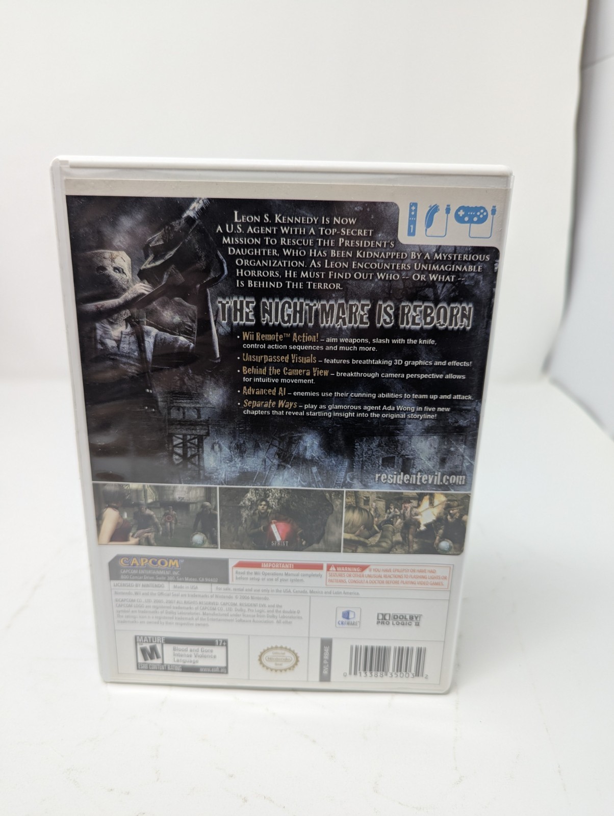 Resident Evil 4 Wii (Nintendo Wii, 2007) Complete w/ Manual Tested