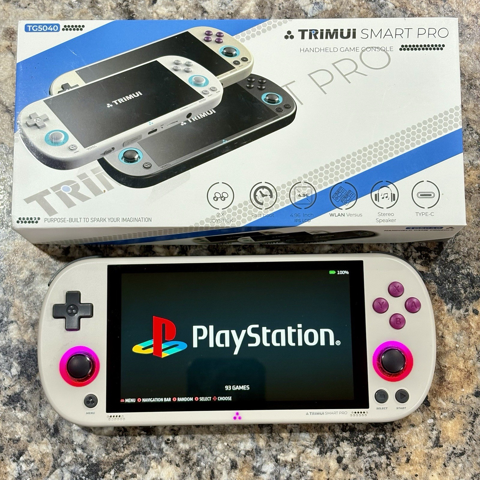 Trimui Smart Pro, Retro Gaming Handheld, New 64GB Card, Loaded Ready To Play