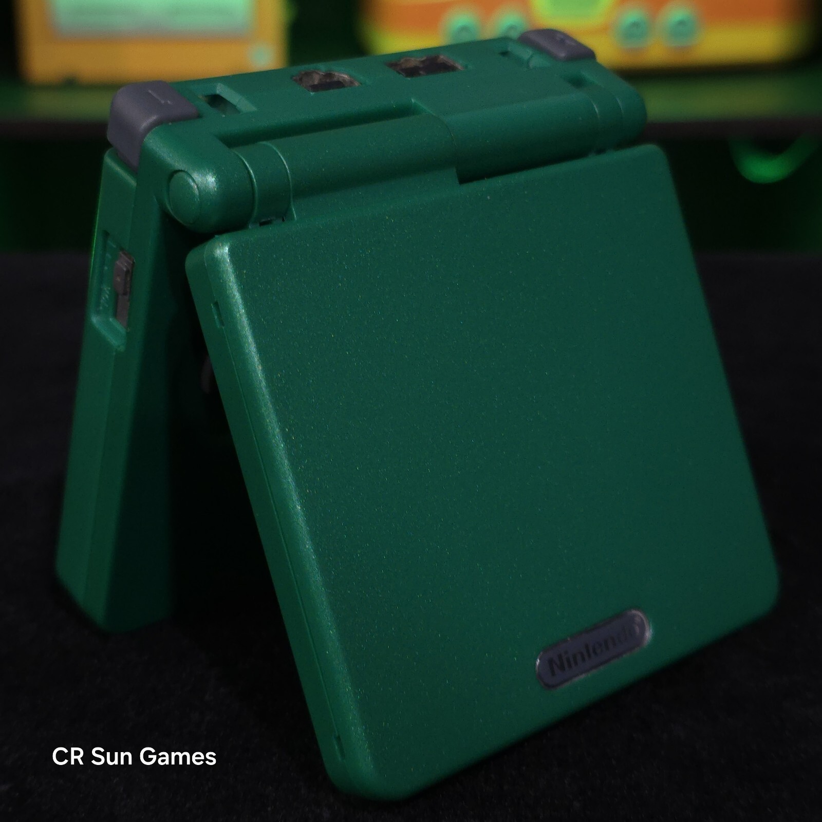 Green Nintendo Game Boy Advance GBA SP IPS V2 and Usb-C