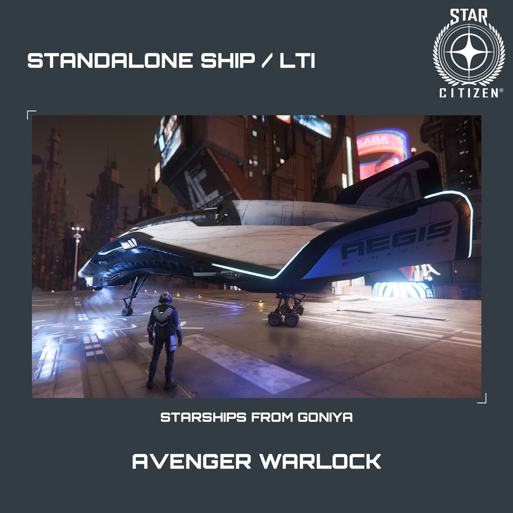 STAR CITIZEN – AEGIS AVENGER WARLOCK – LTI – CCU’d – (Lifetime Insurance)