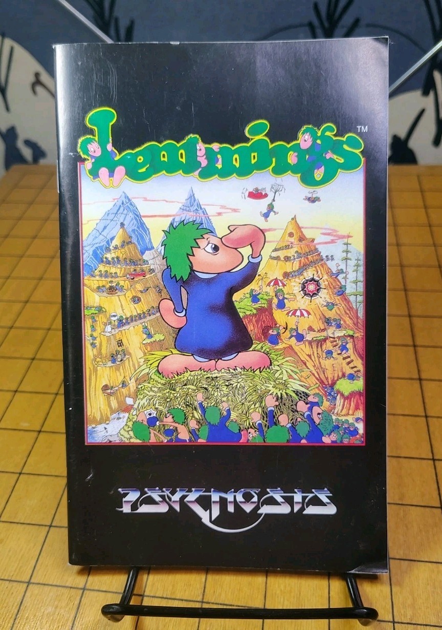 LEMMINGS (1991 Psygnosis) DOS — Game Manual Only