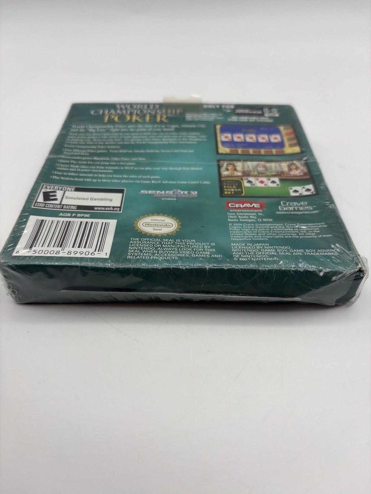 World Championship Poker (Nintendo Game Boy Advance,GBA 2004) NEW SEALED