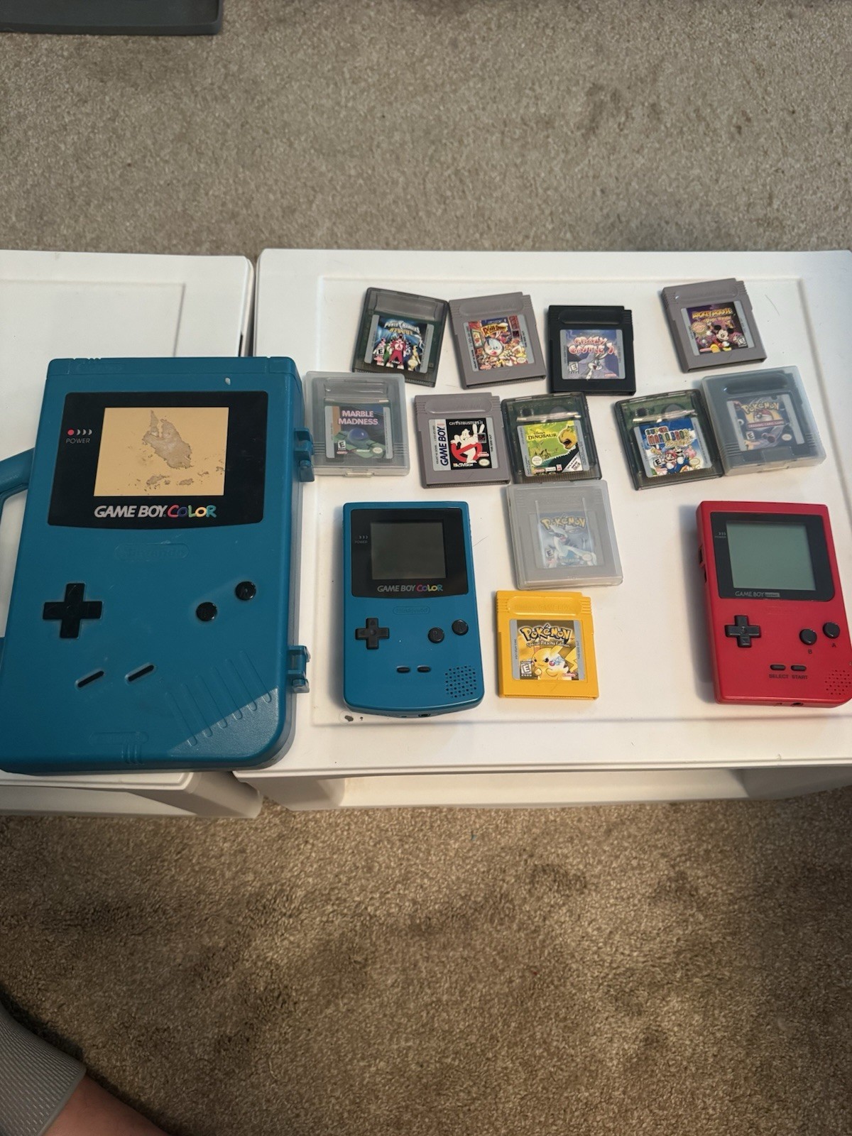 Nintendo Game Boy Color & Game Boy Pocket Console Lot w/ Pokémon Games NTSC-U/C