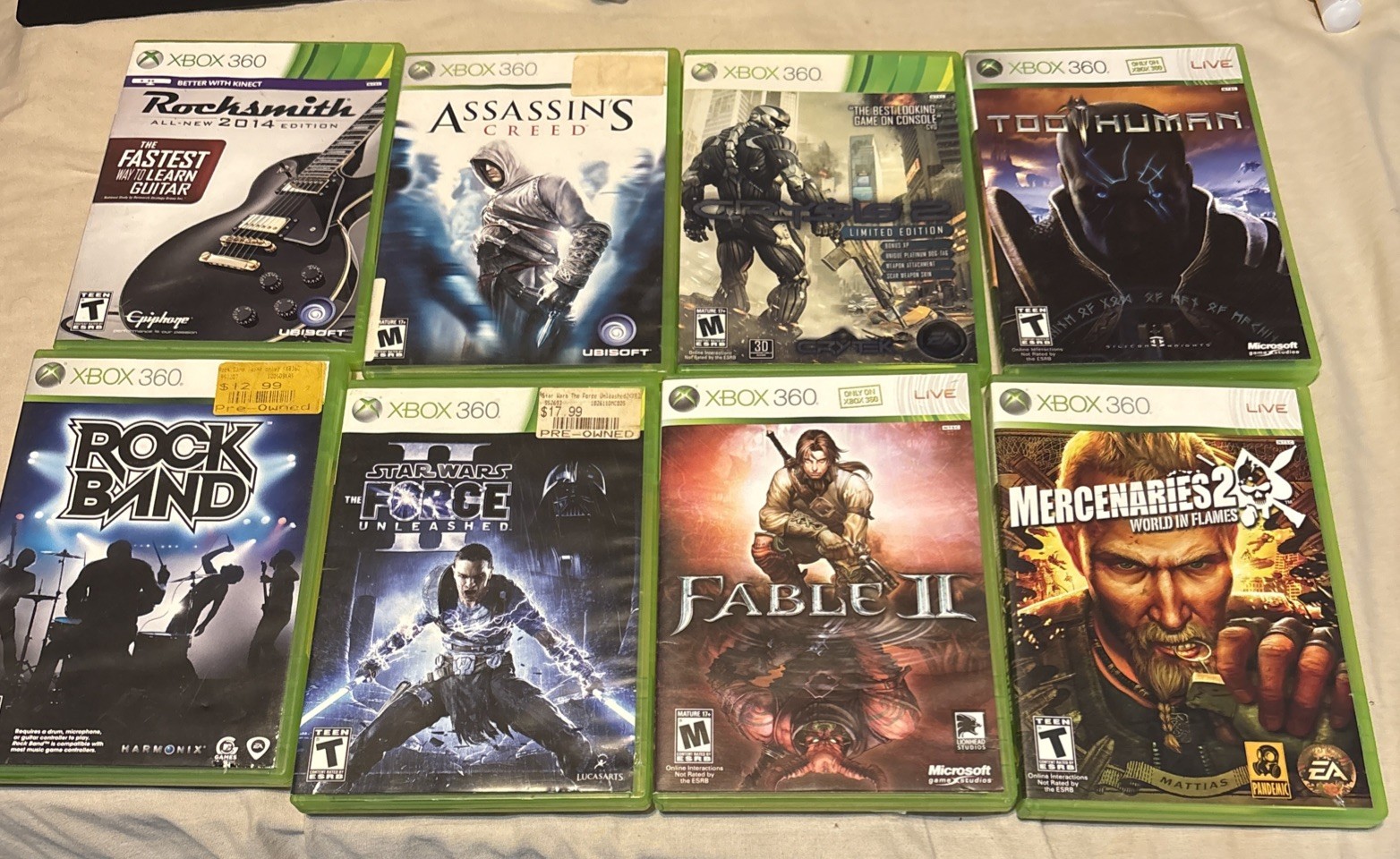 xbox 360 game lot tested