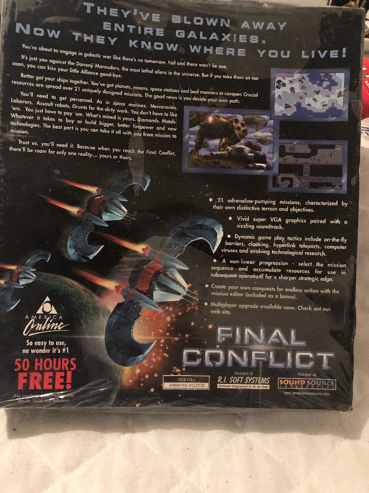 Final Conflict PC CD-ROM Sound Source Interactive R. I. Soft for Windows 95 RTS