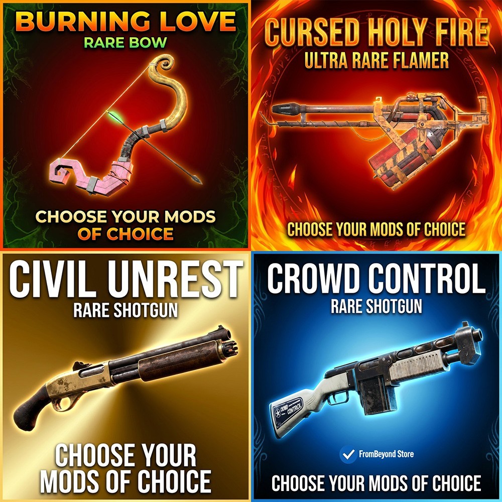 FALLOUT 76 [PC] ANY UNIQUE WEAPON YOU WANT + 4 LEGENDARY MODS