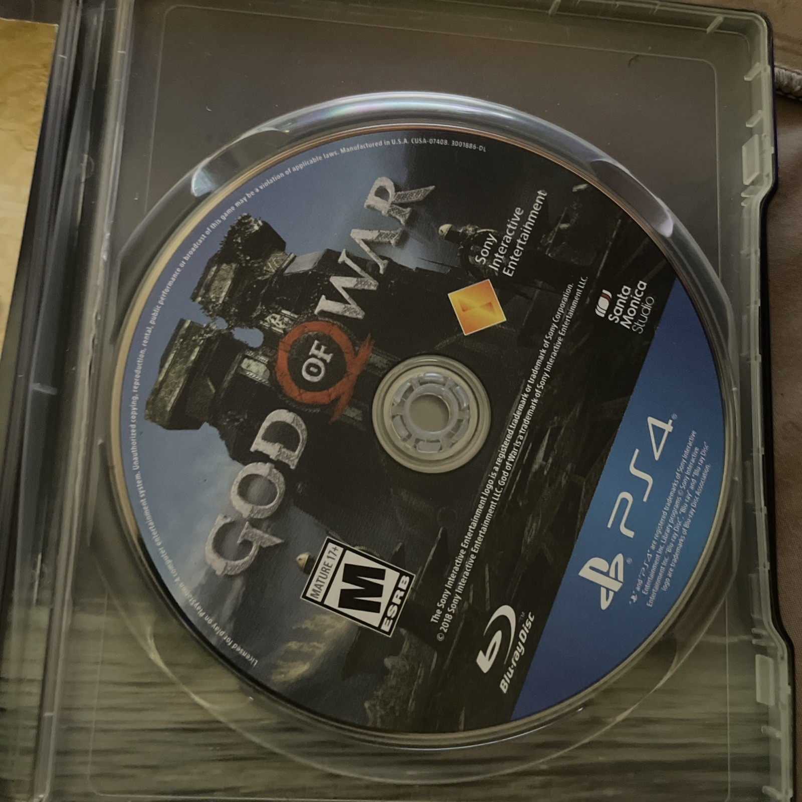 God of War Steelbook Edition (PS4, 2018) w/ Game Disc