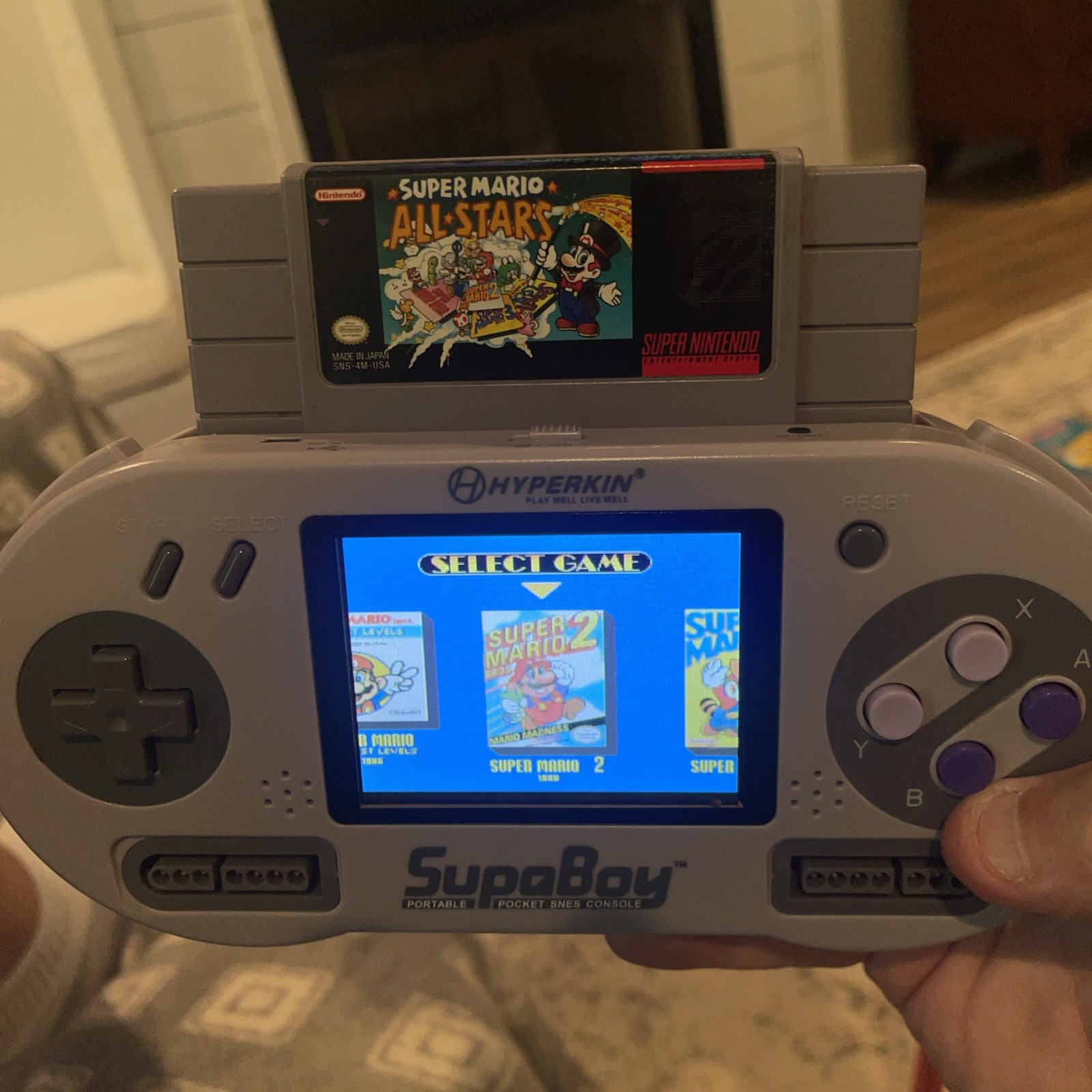Super Mario All-Stars Super Nintendo Cartridge + Manual Tested Works Free Ship