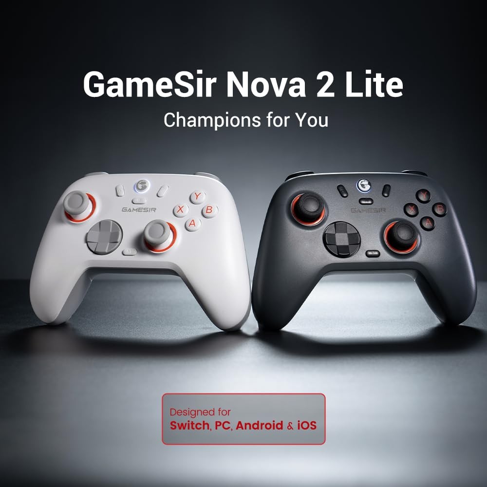 GameSir Nova 2 Lite Wireless PC Controller with Hall Effect Joysticks & Triggers