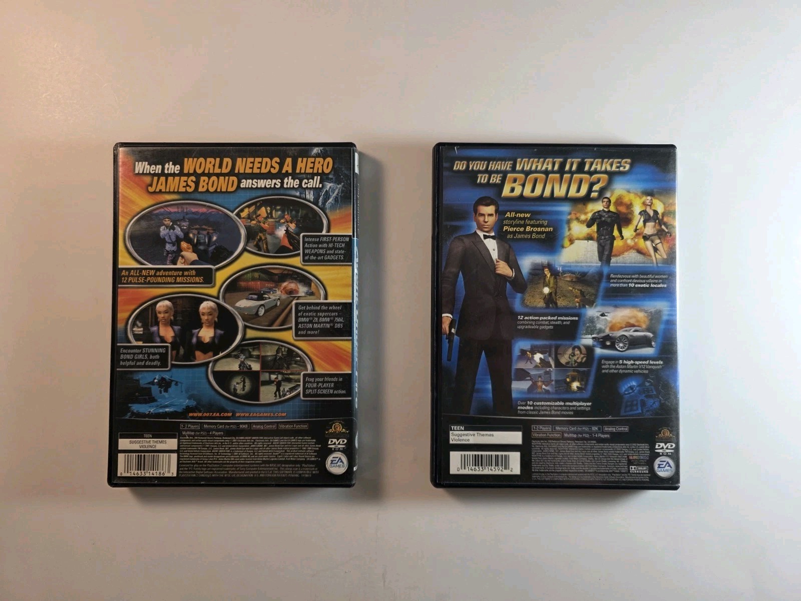 007 Agent Under Fire and Nightfire PS2 Bundle
