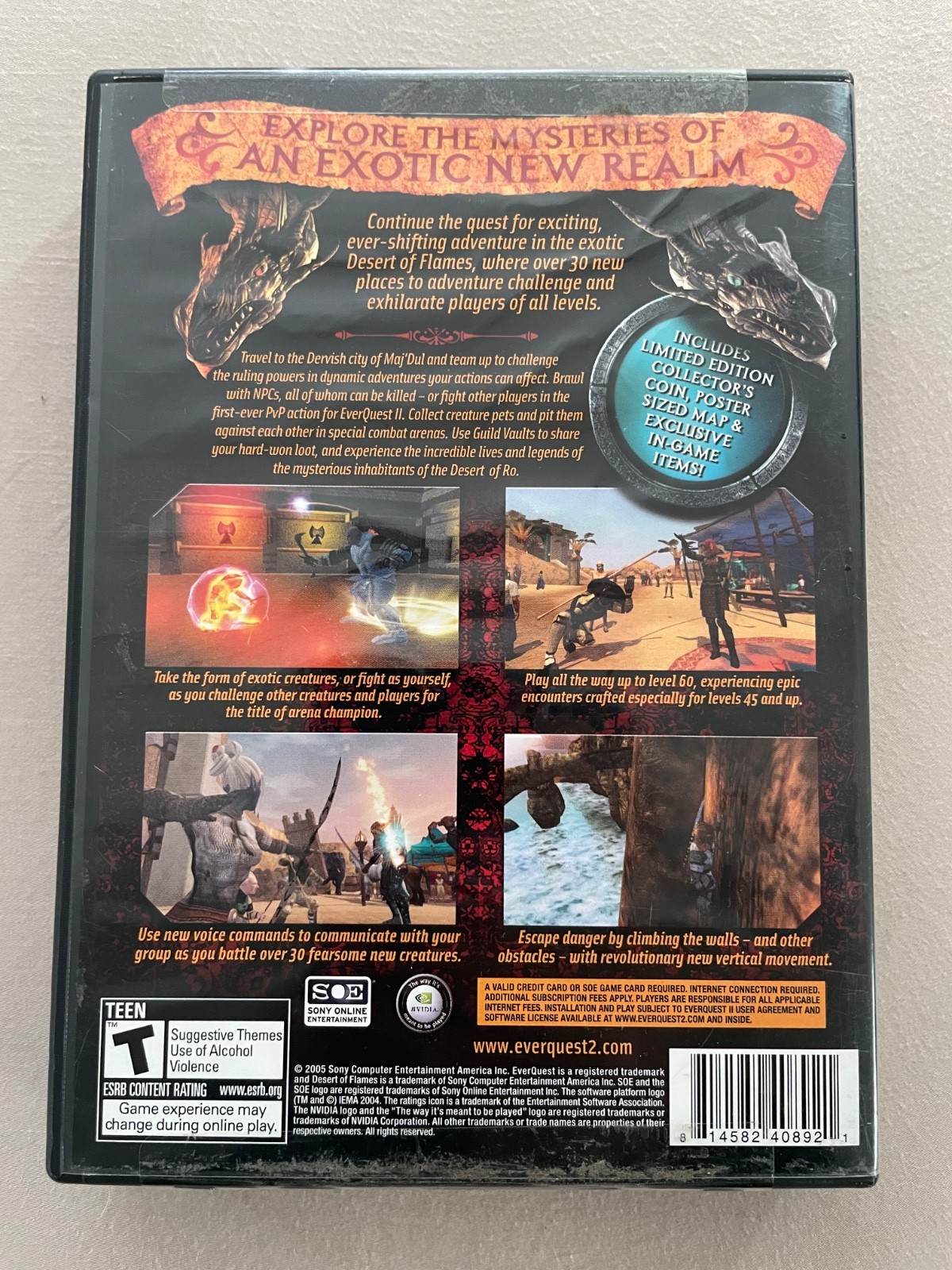 Everquest II: Desert of Flames Expansion Pack – PC 2005 Never Been Opened